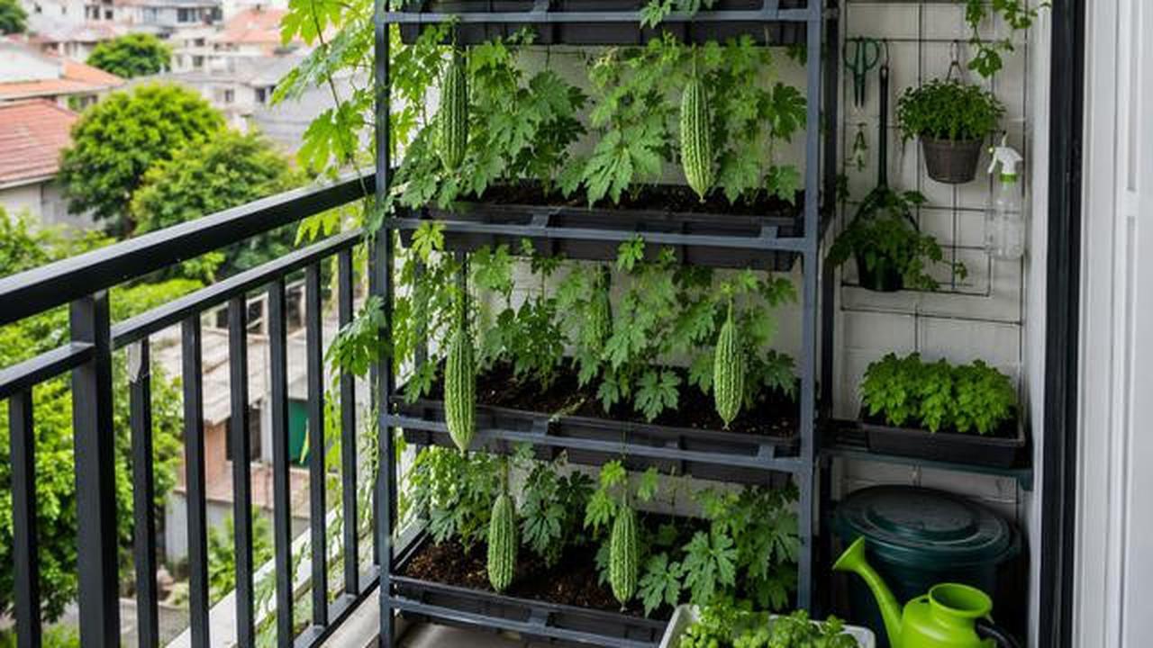 7 Inspirasi Kebun Pare Mini di Balkon Rumah yang Produktif dan Hemat Tempat