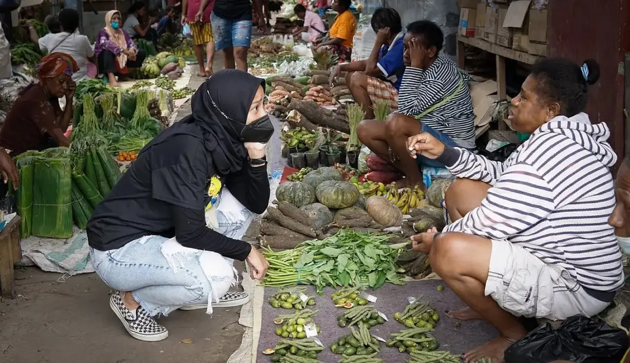 Tantri Kotak Belanja ke Pasar Tradisional (dok. Instagram)
