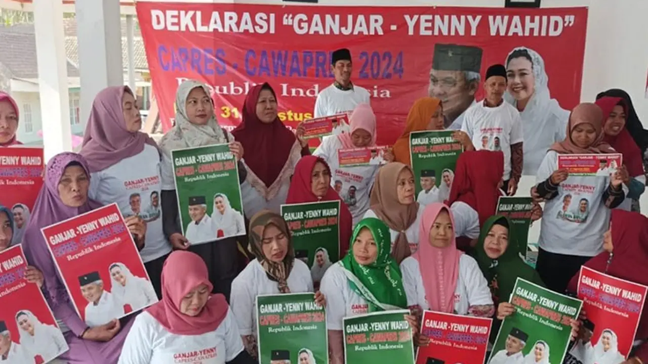 Komunitas Bangjo Malang Raya deklarasi dukungan untuk Ganjar Pranowo-Yenny Wahid pada Pilpres 2024. (Istimewa)