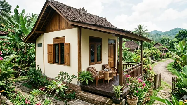 Warna Cat Dinding untuk Rumah Kecil (Foto: Gemini AI)