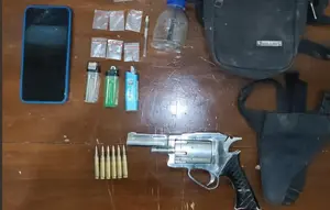 Pria di Mesuji Kepergok Simpan Senpi Rakitan dan Sabu di Gubuk