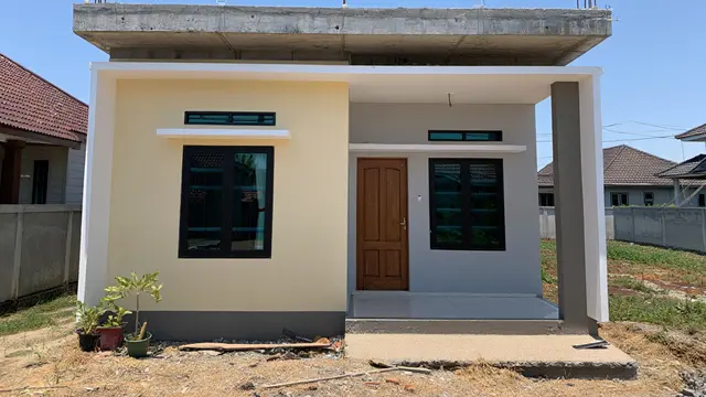 Desain Rumah 1 Lantai Budget Rp 100 Juta dengan Atap Dak (AI)