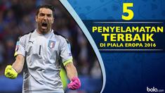 Video penyelamatan terbaik di ajang Piala Eropa 2016, salah satunya Gianluigi Buffon saat melawan Jerman.