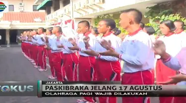 Paskibraka Nasional 2017 diberikan kesempatan untuk beristirahat jelang upacara 17 Agustus.