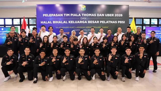 Pelepasan tim Piala Thomas dan Uber Indonesia