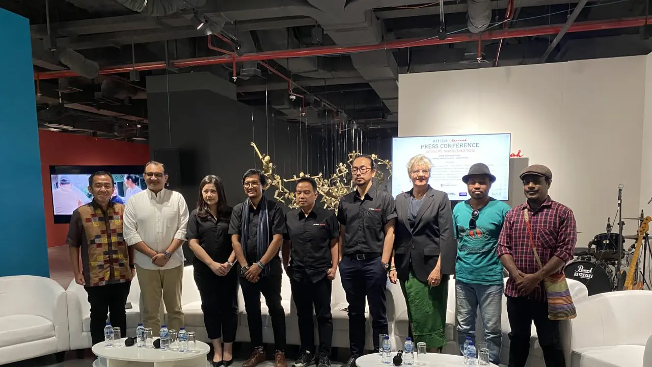 Jumpa pers festival seni rupa kontemporer artina.Sarinah