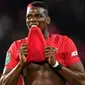 1. Paul Pogba - Gelandang Timnas Prancis ini merupakan pembelian termahal Mourinho selama menjadi pelatih. Pemain bernomor punggung enam itu ditebus Setan Merah dari Juventus dengan harga mencapai 105 juta euro. (AFP/Paul Ellis)