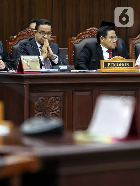 Sidang akan dilanjutkan ketahapan pemeriksaan persidangan serta penyerahan jawaban termohon, keterangan pihak terkait, serta pemberi keterangan digelar pada Kamis (28/3/2024). (Liputan6.com/Angga Yuniar)