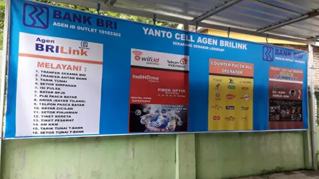 Agen BRILink di Desa Sambirejo.