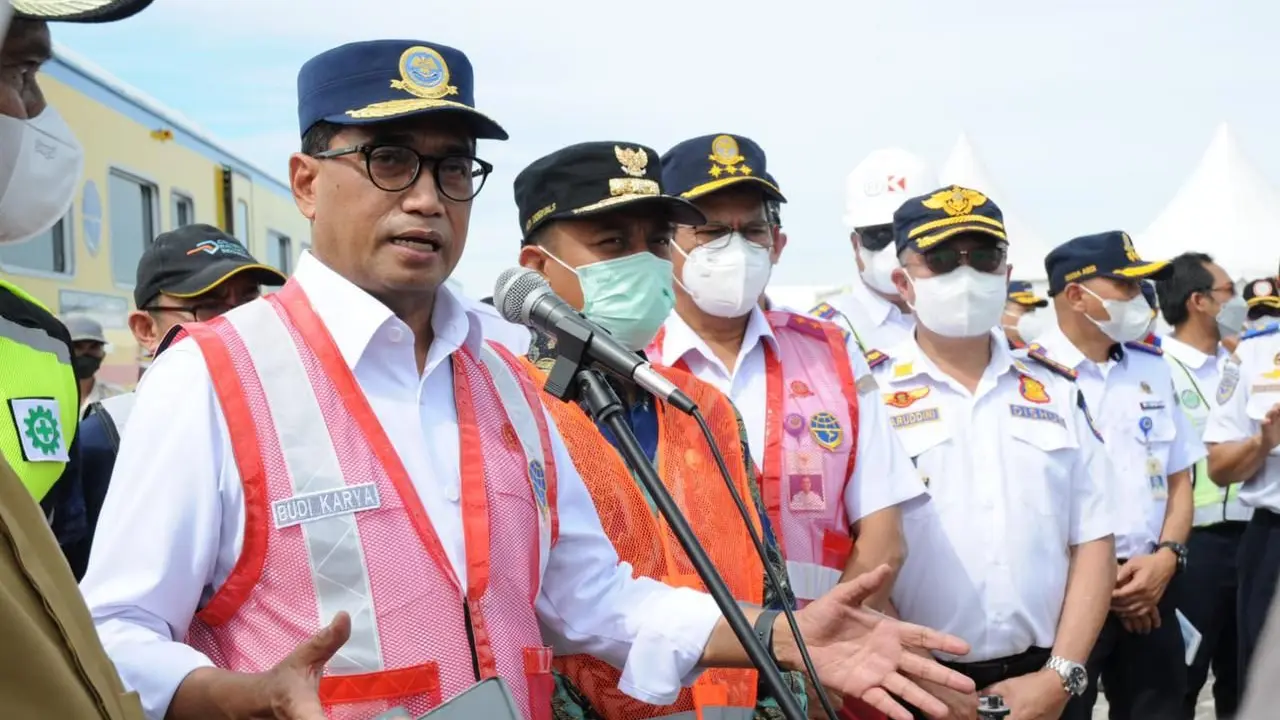 Menteri Perhubungan Budi Karya Sumadi pada Jumat (27/5/2022) dan Sabtu (28/5/2022) ini melakukan kunjungan kerja ke Makassar, Sulawesi Selatan. (Dok Kemenhub)