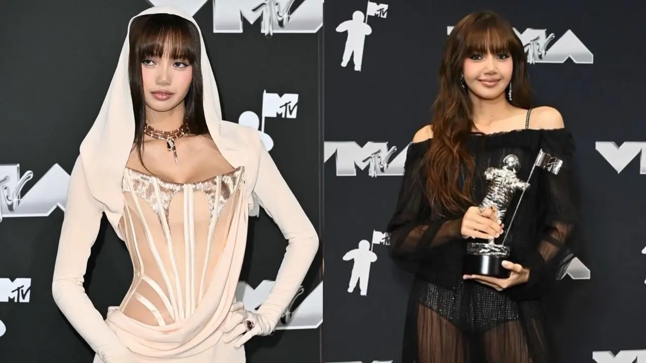 Gaya Memukau Lisa BLACKPINK Kenakan 3 Busana Berbeda di MTV VMA 2024, dari Gaun Corset hingga Terawang