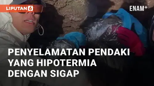 VIDEO: Salut! Momen Penyelamatan Pendaki yang Terkena Hipotermia Dengan Sigap