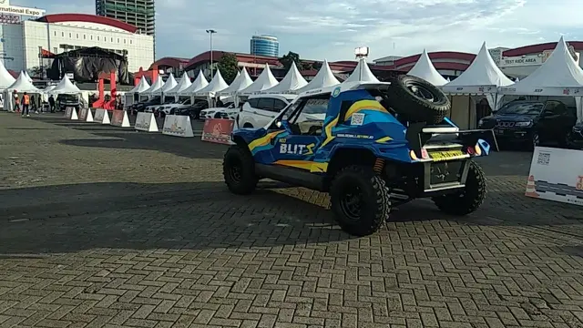Mobil Listrik Neo Blits di IIMS 2019 (Amal/Liputan6.com)