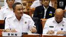 Kepala BNN Irjen Pol Heru Winarko saat Rapat Dengar Pendapat (RDP) dengan Komisi III DPR di Jakarta, Kamis (7/6). Rapat membahas Rencana Kerja dan Anggaran Kementerian dan Lembaga (RKAKL) dan Rencana Kerja Pemerintah (RKP) 2019. (Liputan6.com/JohanTallo)