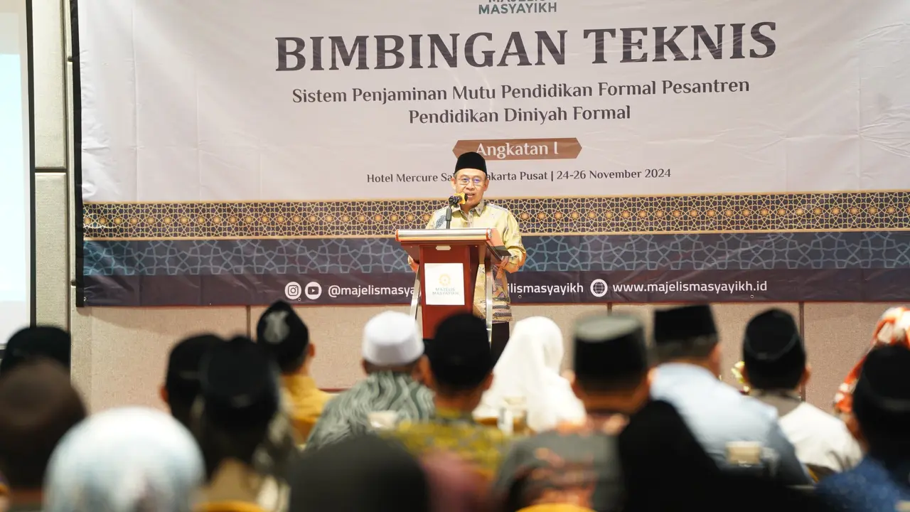 Majelis Masyayikh menggelar Bimbingan Teknis Sistem Penjaminan Mutu Pendidikan Formal Pesantren Pendidikan Diniyah Formal (PDF) yang dimulai pada Minggu (24/11) di Jakarta hingga tiga hari ke depan (Istimewa)