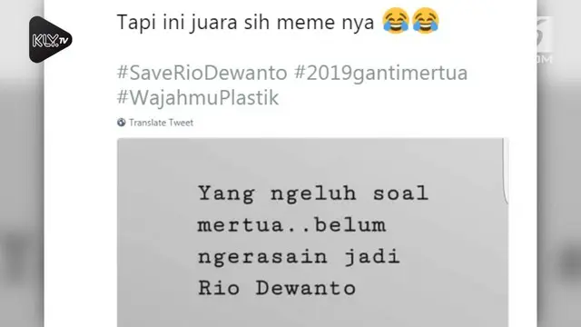 Warganet memberikan reaksi yang di luar dugaan atas berita tentang Ratna Sarumpaet. Mereka ramai-ramai menyerukan deukungan kepada sang menantu dengan menyerukan #SaveRioDewanto.