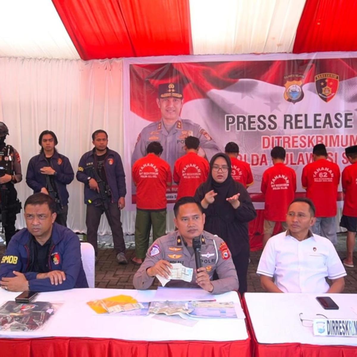 Polda Sulsel Ungkap Sindikat Pemalsuan STNK