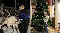 7 Potret Raline Shah Naik Kereta Rusa Berburu Aurora, Sambut Natal