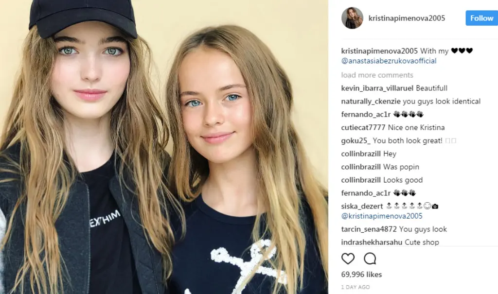 Kristina Pimenova dijuluki sebagai supermodel termuda di dunia. Ini penampilan terbarunya (Instagram kristinapimenova2005)