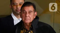 Sebelumnya, penyidik KPK memanggil Japto Soerjosoemarno untuk diperiksa sebagai saksi dalam kasus dugaan gratifikasi dan pencucian uang yang menjerat mantan Bupati Kutai Kartanegara Rita Widyasari. (Liputan6.com/Herman Zakharia)