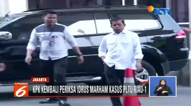 Menurut Idrus kedatangannya untuk melanjutkan beberapa pertanyaan penyidik yang belum selesai dalam pemeriksaan pertama.