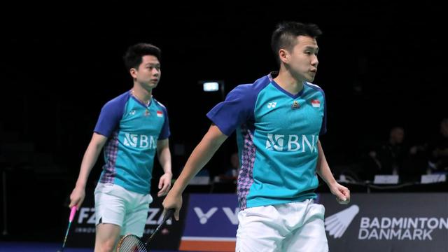 Kevin Sanjaya Sukamuljo/Marcus Fernaldi Gideon - Denmark Open 2022 - Bulu Tangkis-1