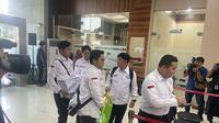 Tim Hukum Anies-Muhaimin (AMIN) tiba di Mahkamah Konstitusi (MK) untuk mendaftarkan Perselisihan Hasil Pemilihan Umum (PHPU) untuk Pilpres 2024, Kamis (21/3/2024). (Liputan6.com/ Muhammad Radityo Priyasmoro)