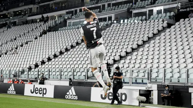 FOTO: Ronaldo Bawa Juventus Kalahkan Lazio di Allianz Stadium