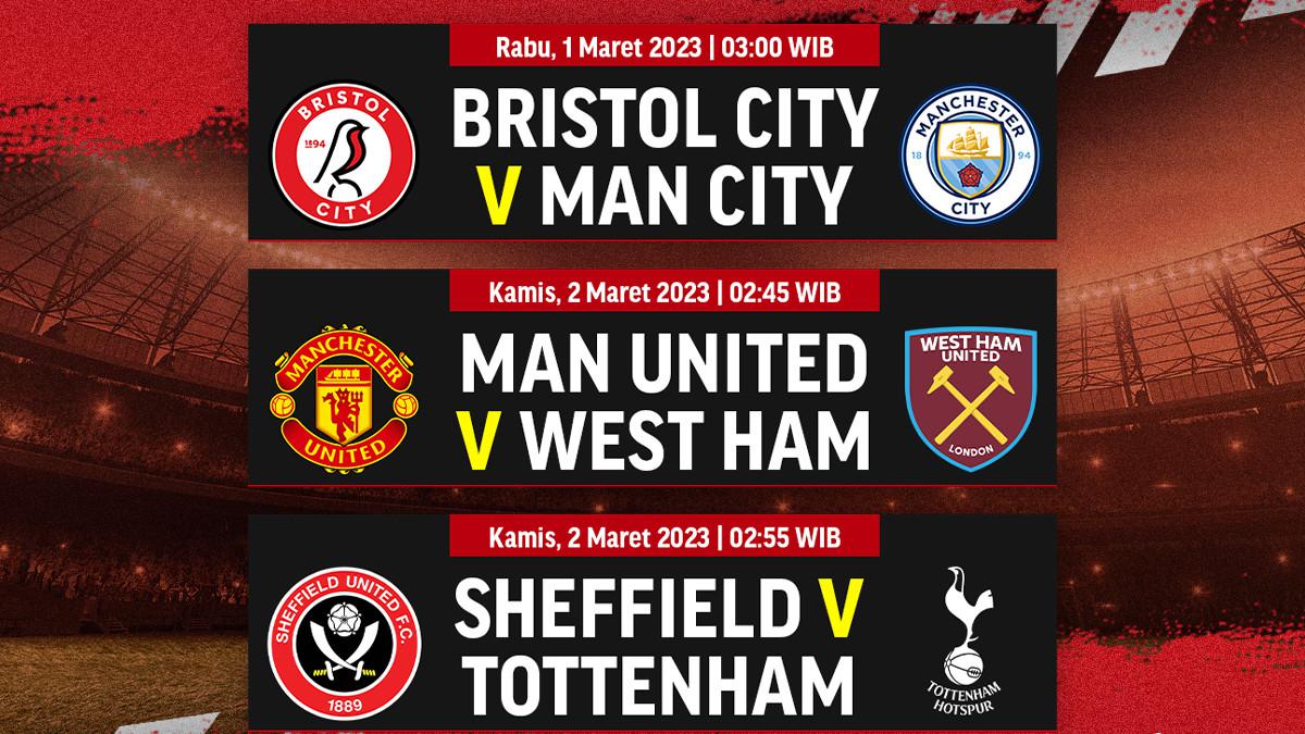 Jadwal Live Streaming Piala FA 2023 Putaran Kelima di Vidio, 1 & 2