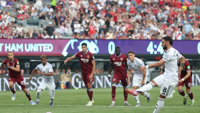 Dua Gol Bruno Fernandes Bungkam West Ham, Amorim Ungkap Peran Baru Sang Kapten
