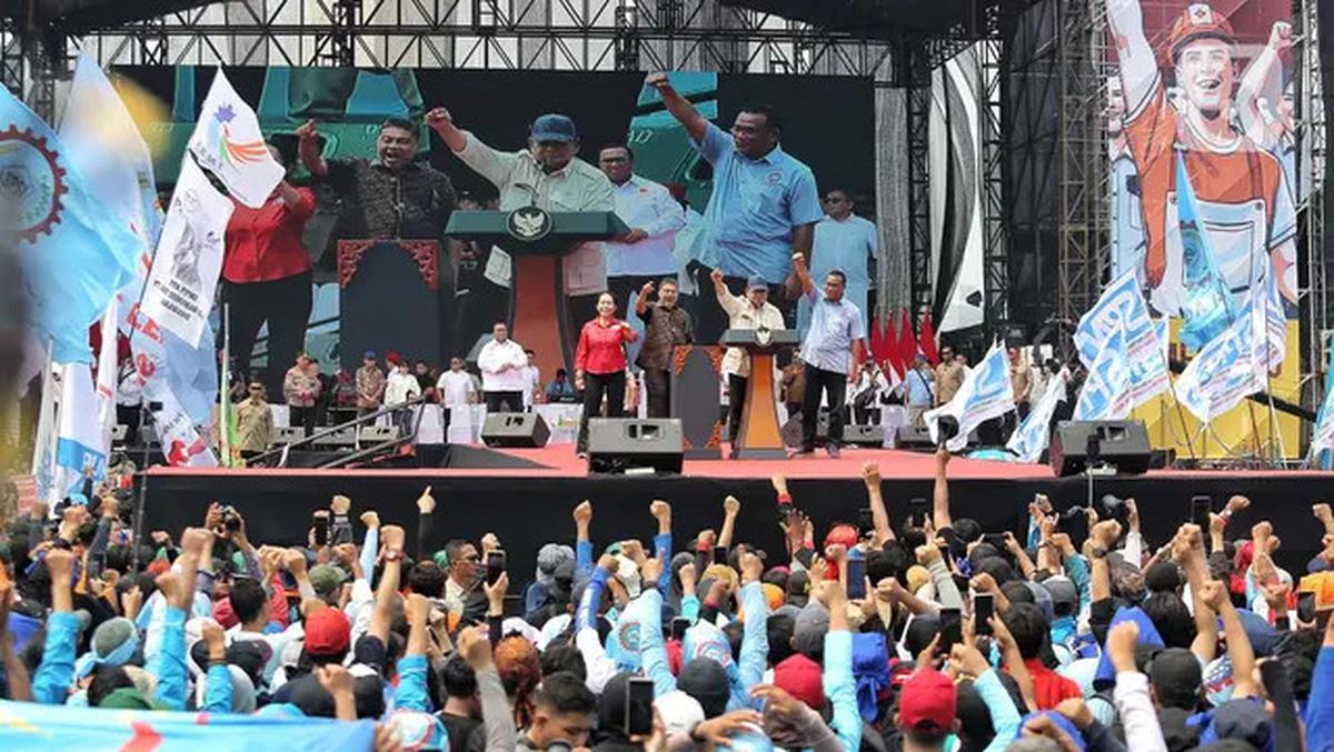 Momen Kali Kedua Presiden RI Hadiri Perayaan Hari Buruh Internasional