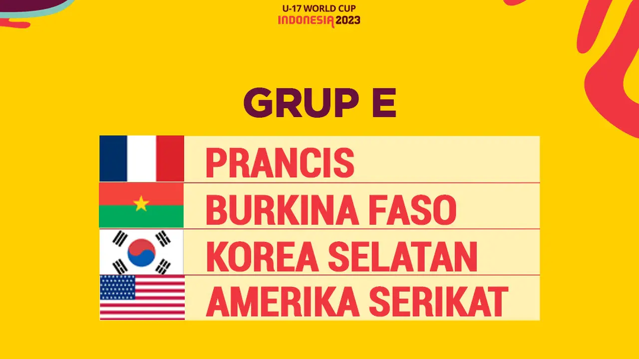 Piala Dunia U-17 - Grup E Piala Dunia U-17 2023
