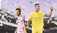 Ilustrasi - Cristiano Ronaldo dan Lionel Messi Bergelimang Uang (Bola.com/Adreanus Titus)
