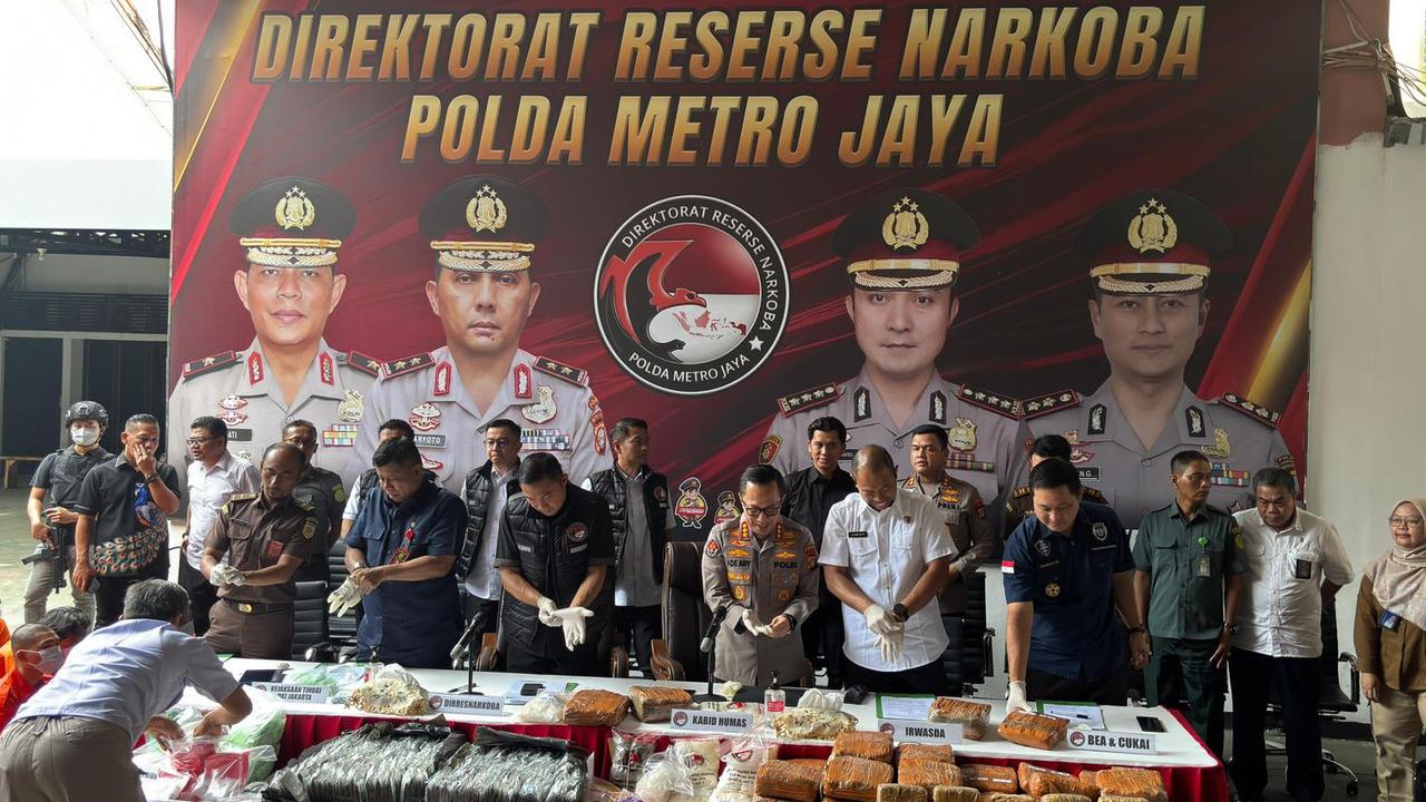Polda Metro Jaya Musnahkan 315,7 Kg Narkotika Hasil Sitaan Selama Tiga Bulan