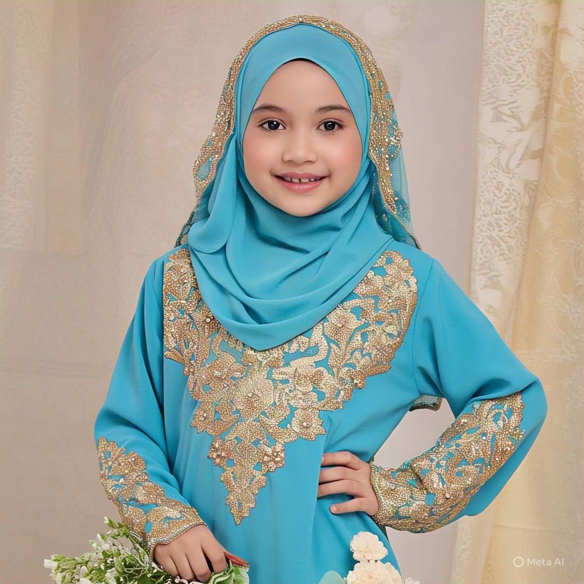 Busana Muslim Dengan Bordir Elegan