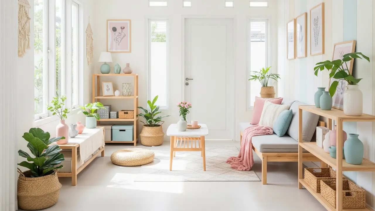 Ide Tata Ruang Rumah Kecil Tanpa Sekat dengan Pencahayaan Alam