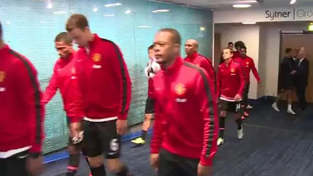 Beginilah Suasana `Panasnya` Lorong Ganti Derby Manchester