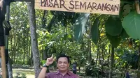 Pasar kuliner empat etnis digelar di tengah hutan kota Semarang. Pengunjung dilarang transaksi tunai. (foto: Liputan6.com/humas pemkot semarang/felek wahyu)
