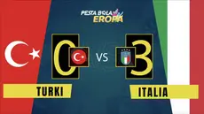 Berita video motion grafis kemenangan Timnas Italia atas Timnas Turki pada laga pembuka Euro 2020, Sabtu (12/6/2021) dinihari WIB.