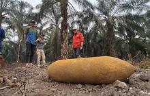 Cerita Warga Ogan Ilir Temukan Mortir Raksasa di Kebun Sawit