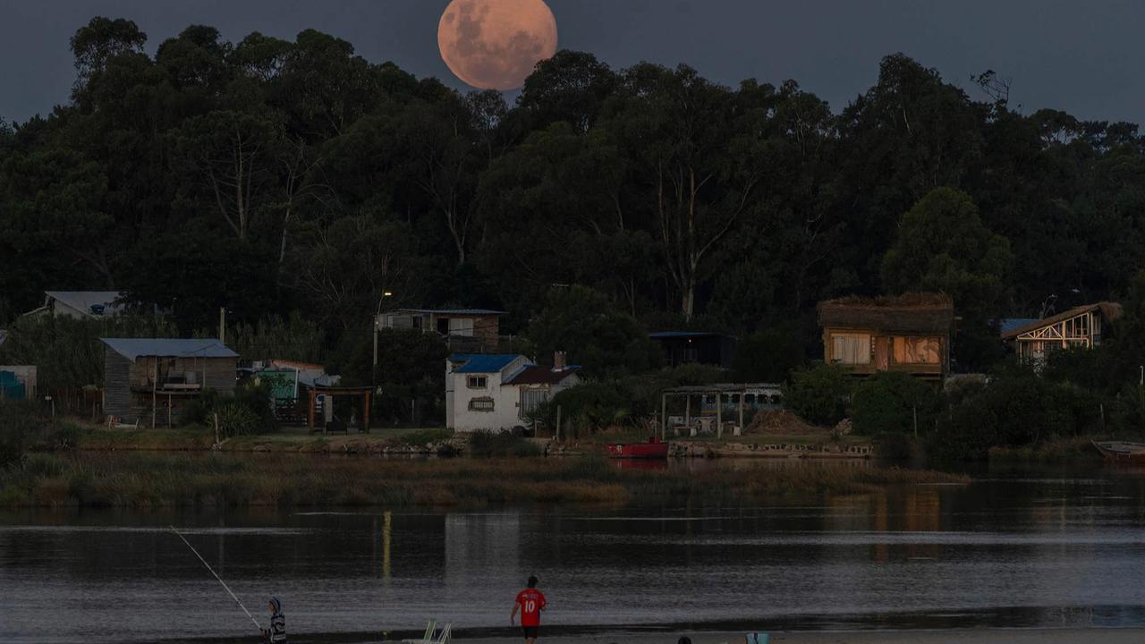 FOTO: Supermoon Wolf Moon Awali Fenomena Langit Tahun 2026