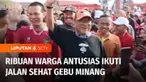 Ketua Umum Partai Hanura yang juga Ketua Umum Gebu Minang, Oesman Sapta membuka kegiatan jalan sehat yang diikuti ribuan warga Kota Pariaman, Sumatera Barat. Ia berharap masyarakat Minang dapat bersatu untuk membangun kembali daerahnya menjadi daerah...