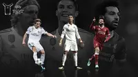 Luka Modric, Cristiano Ronaldo, dan Mohamed Salah menjadi kandidat peraih UEFA Men's Player of the Year 2018. (dok. UEFA)