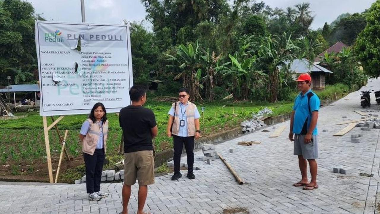 PLN Bangun Jalan Minahasa, Tingkatkan Mobilitas dan Ekonomi Warga Desa Tempang Dua