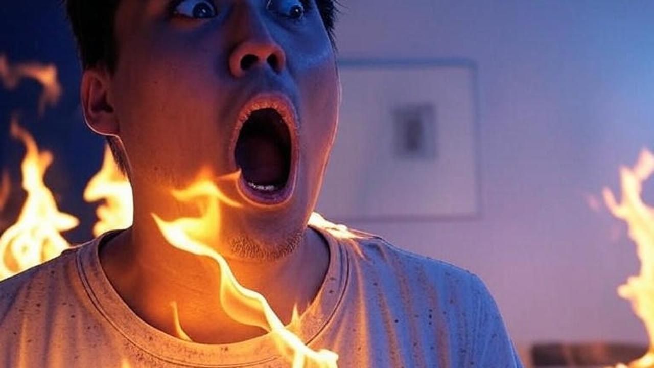 Ilustrasi Tubuh Terbakar