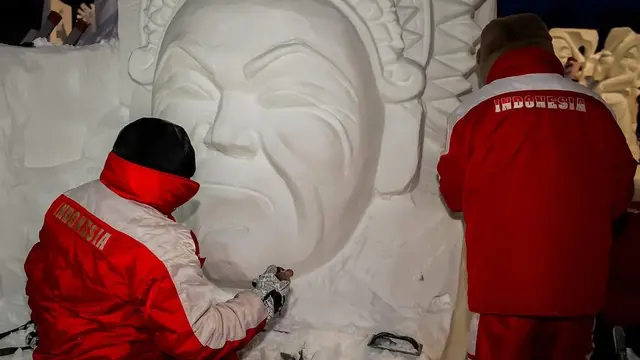 Seniman Asal Bali Raih Penghargaan di Harbin International Snow Sculpture Competition 2025