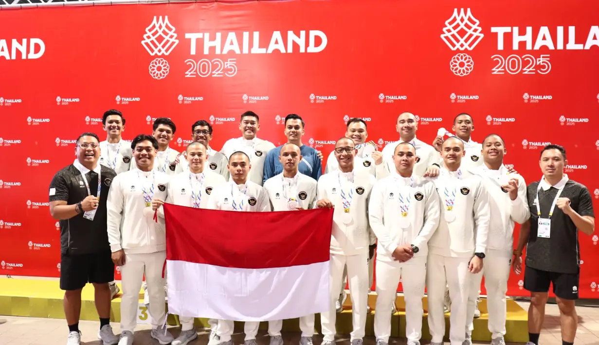 Tim Polo Putra Indonesia berhasil meraih kemenangan 26-16 atas Malaysia pada laga perebutan medali perak SEA Games 2025 di Thammsat University Rangsit Campus, Pathum Thani, Jumat (19/12/2025). (dok. PB Akuatik)