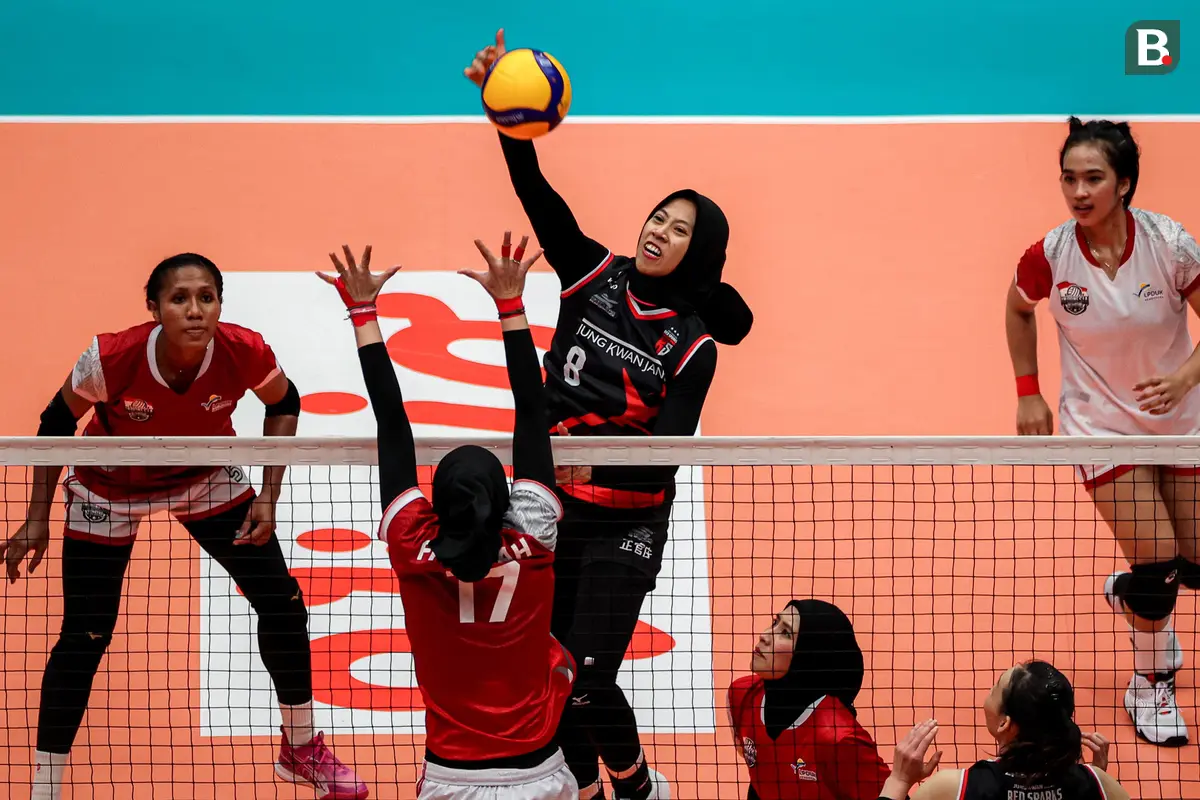 Red Sparks vs Tim Putri Indonesia All Star: Ekshibisi Fun Volleyball