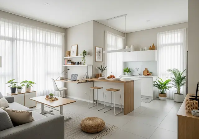 Ciptakan Ruang Multifungsi/Model Rumah Type 21 agar Terlihat Lebih Luas dan Nyaman (Sumber: gemini.com)