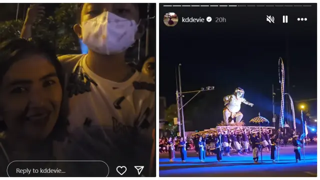Potret 6 Artis Nonton Ogoh-ogoh Sambut Nyepi 2025, Jennifer Coppen Bersyukur Tinggal di Bali